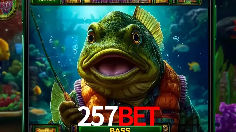 Personagem de peixe pescador do popular jogo de slot com tema de pescaria, uma das emocionantes opções de caça-níqueis para jogar e ganhar no cassino 257BET.